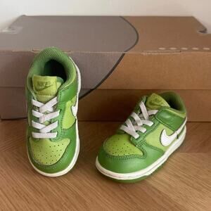 Nike Dunk Low Green/White Toddler Sneakers  - SZ 6 C